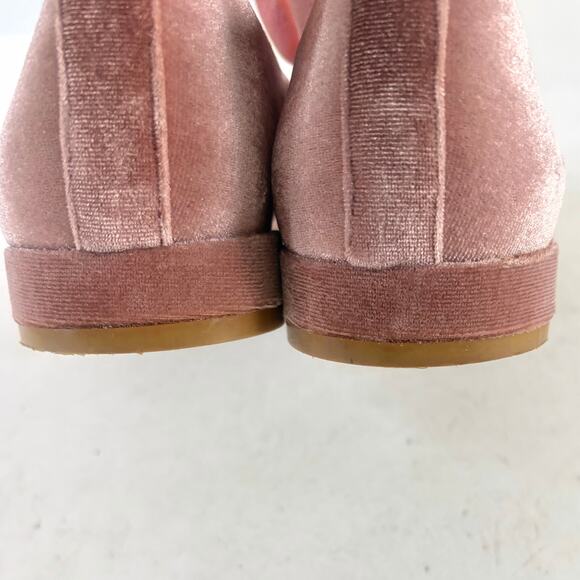^_^ Steve Madden Pawly Pink Velvet Horsebit Loafers Sz 8 - Picture 8 of 8